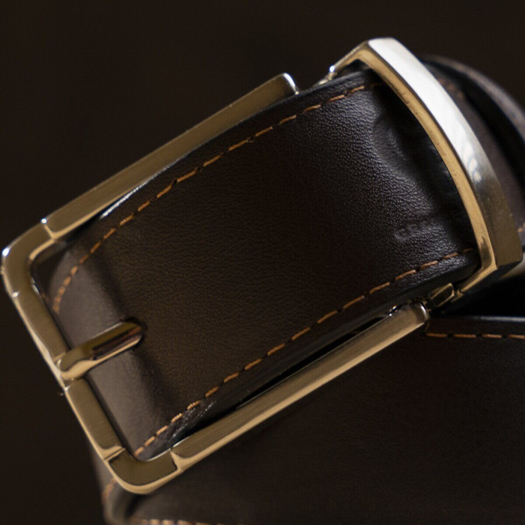 Ремінь Grande Pelle Брючний двосторонній Коричневий та Чорний (11155) - зображення 8