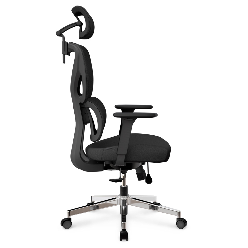 Офісне крісло Mealux D1 Air Fabric Black (HF-D1 F/B) - зображення 5