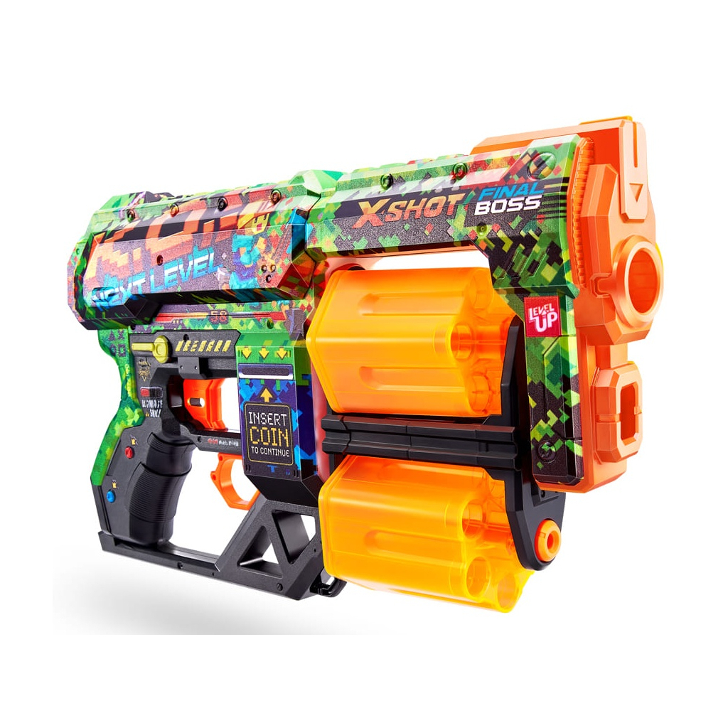 Іграшкова зброя Zuru X-Shot Швидкострільний бластер Skins Dread К.О. (12 патронів) (36517B) - зображення 3