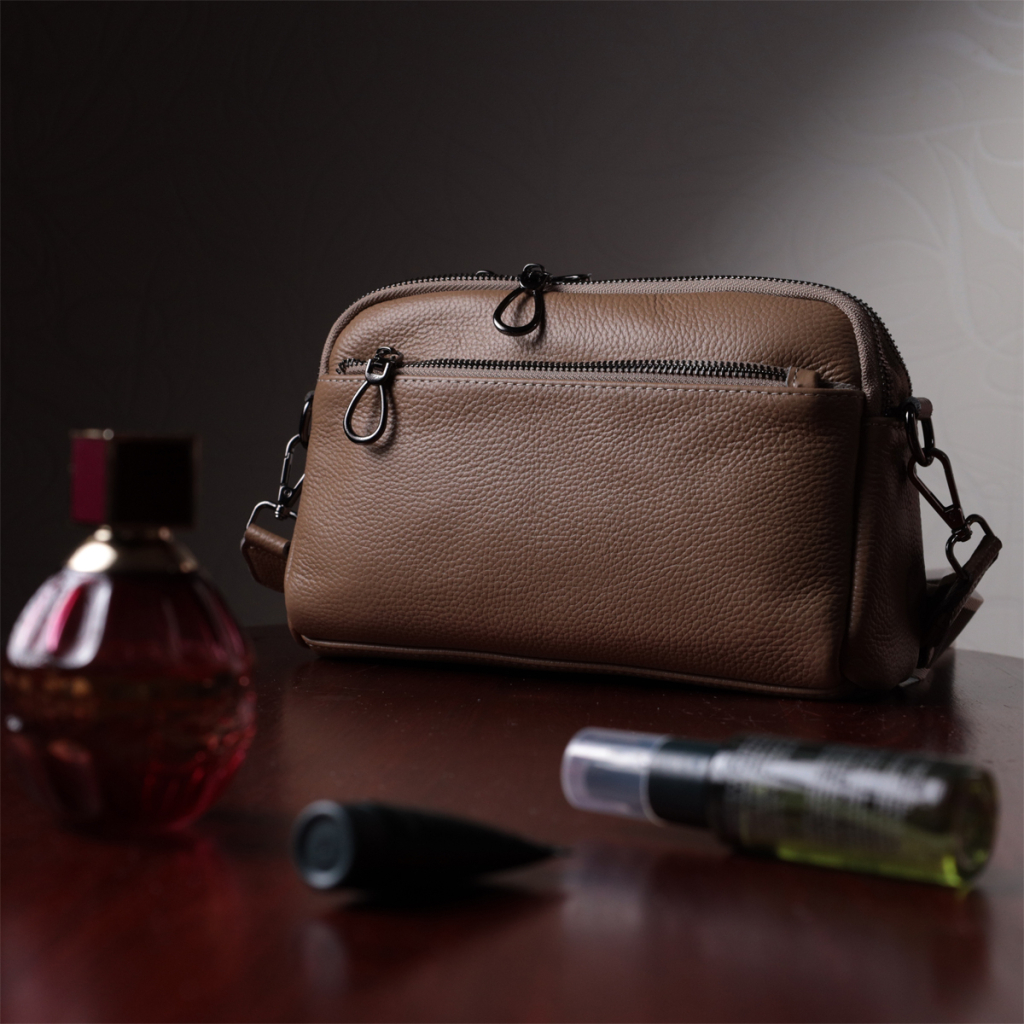 Сумка Vintage Жіноча з натуральної шкіри Бежева (22599) - зображення 12