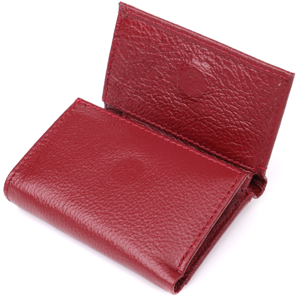 Гаманець ST Leather З натуральної шкіри Бордовий (23082) - зображення 5