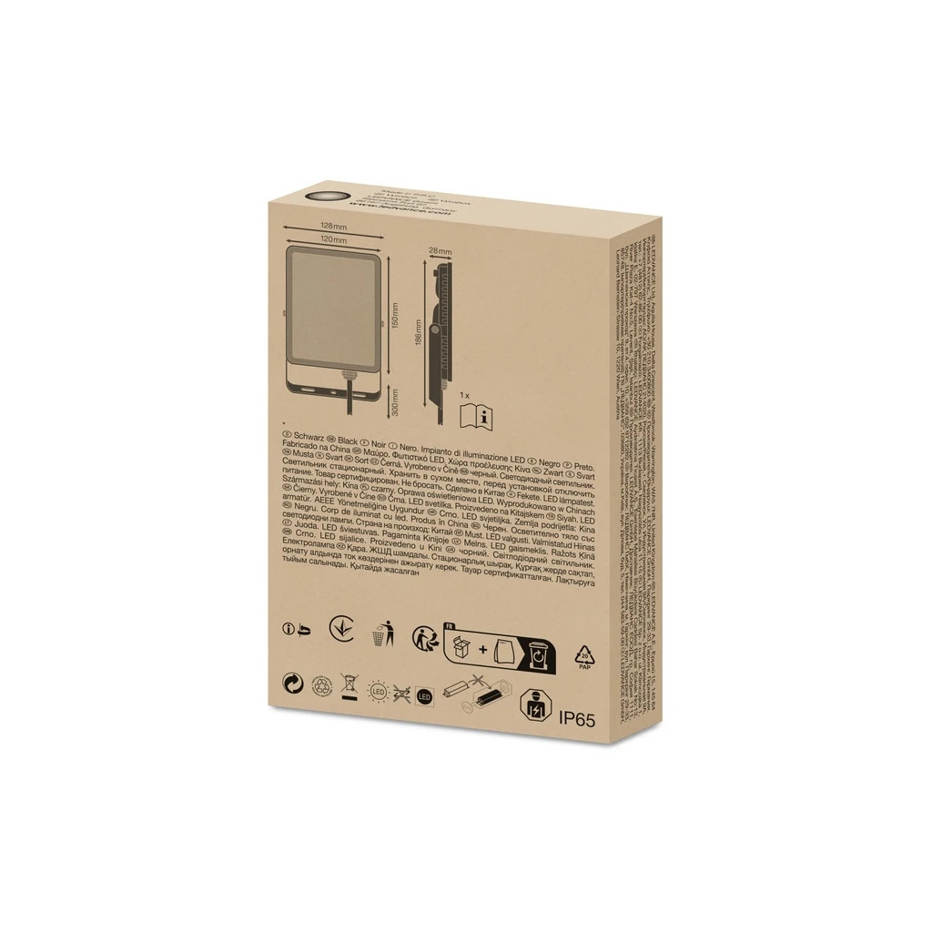 Прожектор LEDVANCE FL ESSENTIAL 30W 840 BK IP65 (4058075768079) - зображення 7