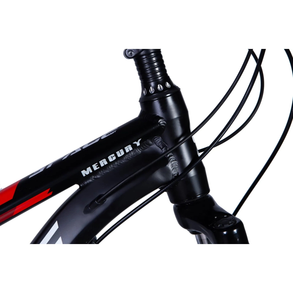 Велосипед Space 24" Mercury AM DD рама-13" Al чорно-червоний 2024 (OPS-SP-24-006) - зображення 2