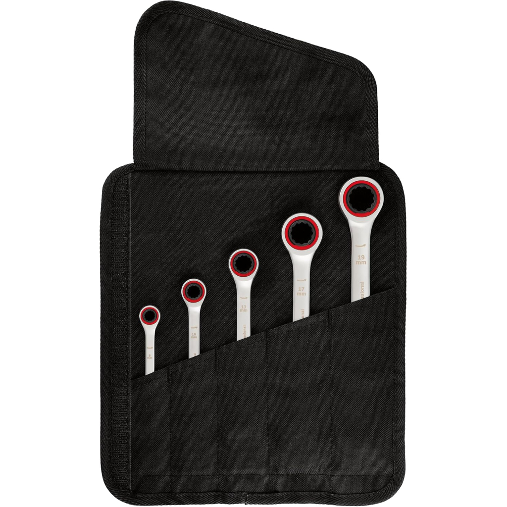 Ключ Bosch комбінований, набір 5шт, 8,10,13,17,19мм (1.600.A02.Z3D) - зображення 5