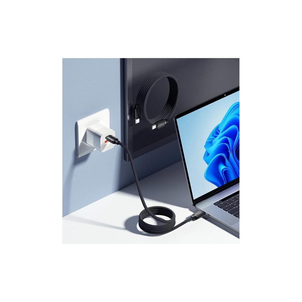 Дата кабель USB-C to USB-C 1.0m 100W black Essager (EXCTT1-TD01-P) - изображение 8