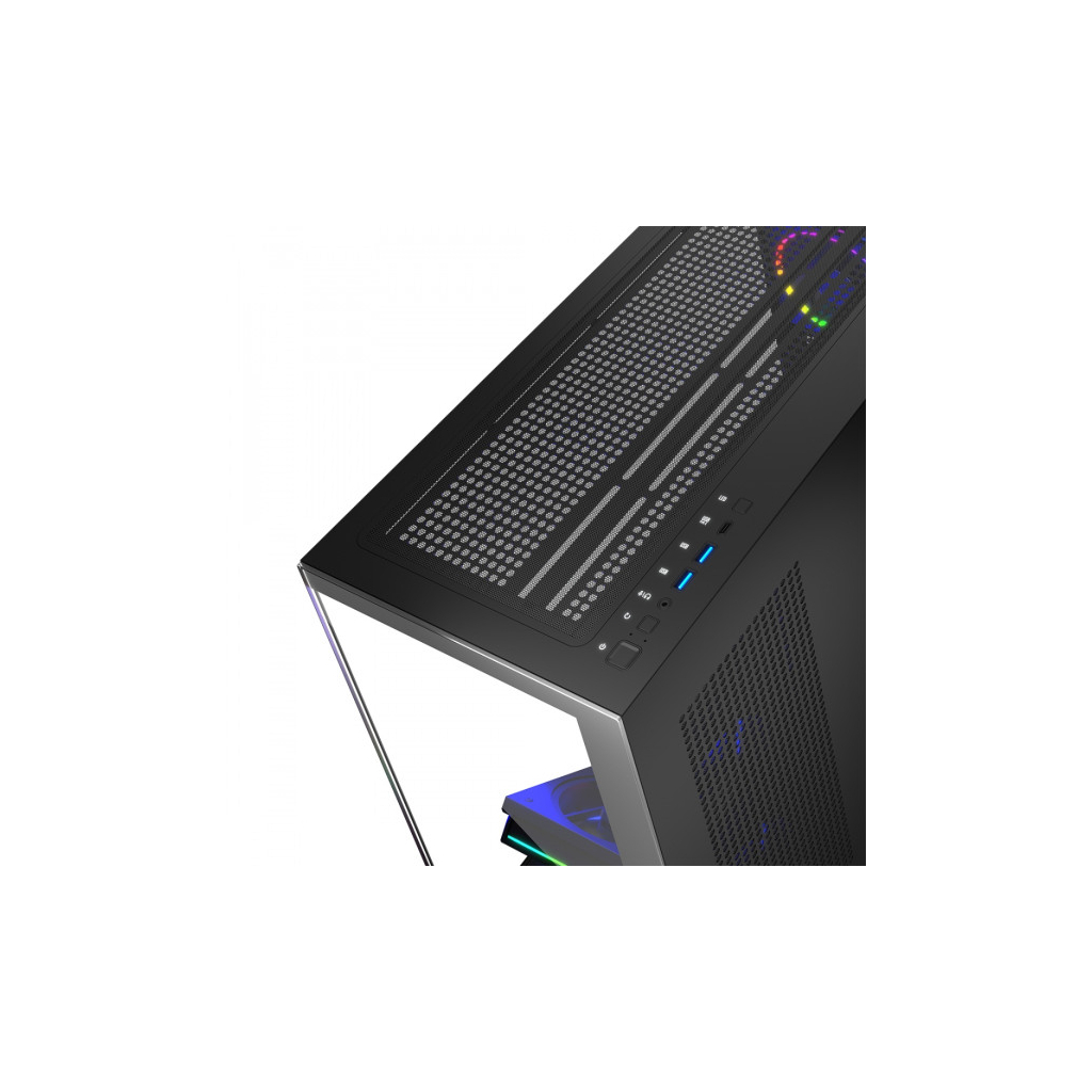 Корпус Modecom VOLCANO STELLAR ARGB MIDI 5x120mm fans BLACK (AT-STELLAR-5F-ARGB-10) - зображення 9