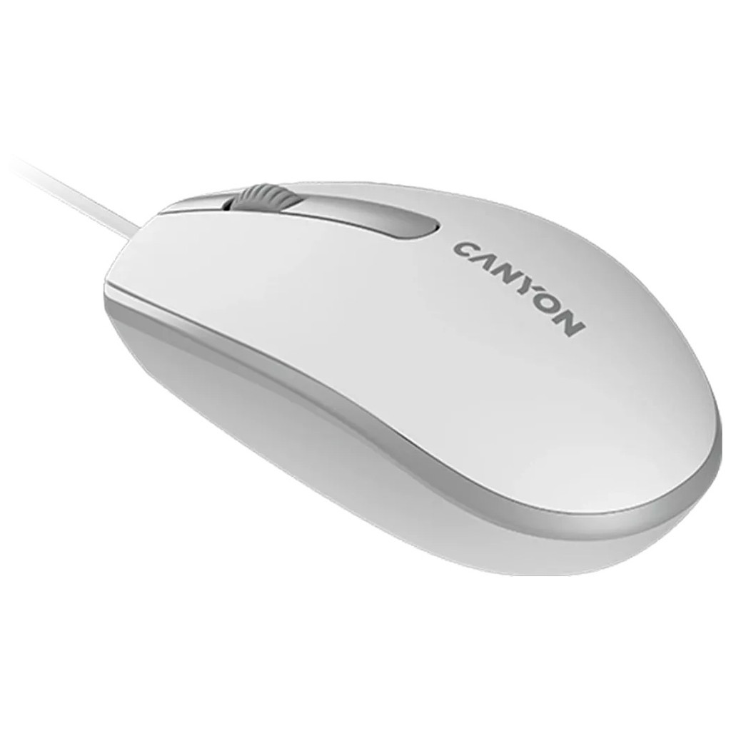 Мишка Canyon M-10 USB White Grey (CNE-CMS10WG) - зображення 3