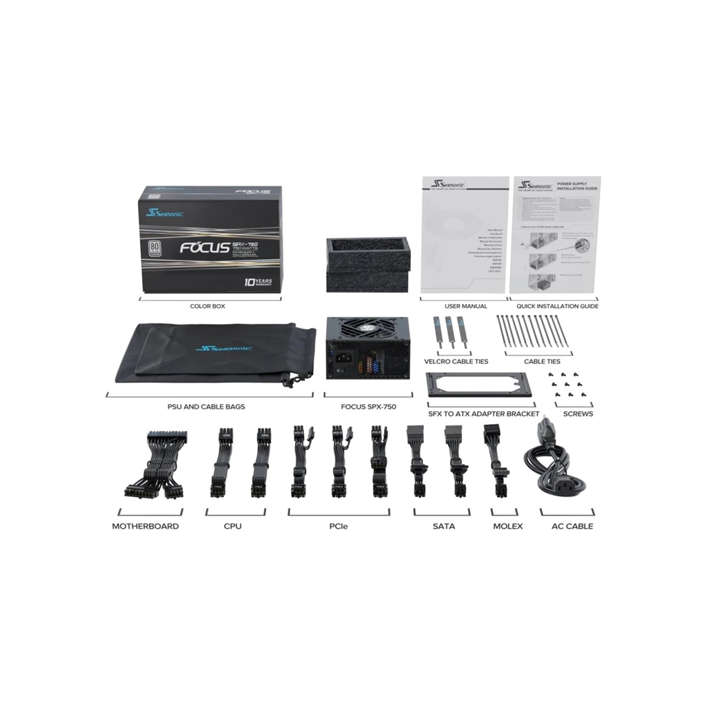 Блок живлення Seasonic 750W (FOCUS-SPX-750) - изображение 8
