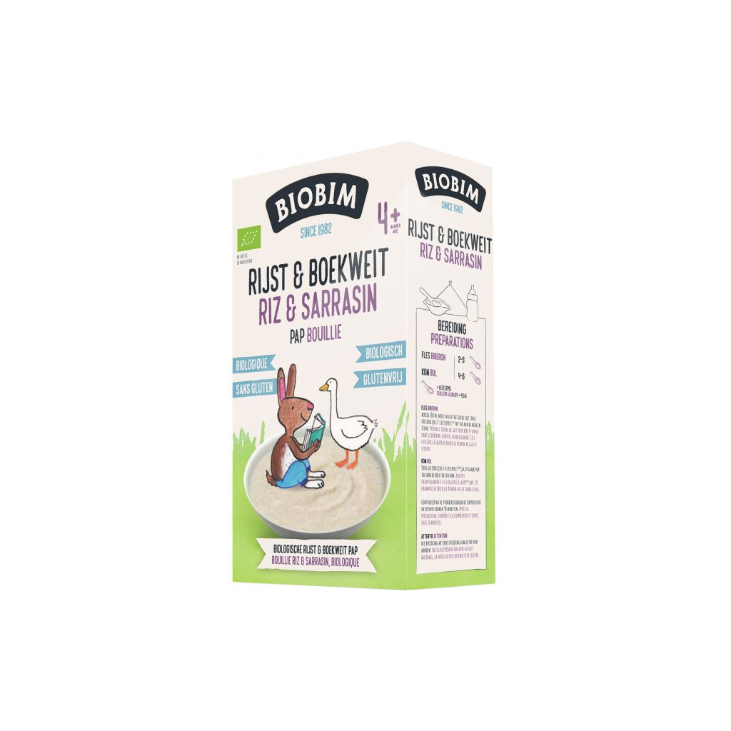 Дитяча каша Biobim безмолочна органічна Рис і гречка 200 г (8713445090506) - изображение 2