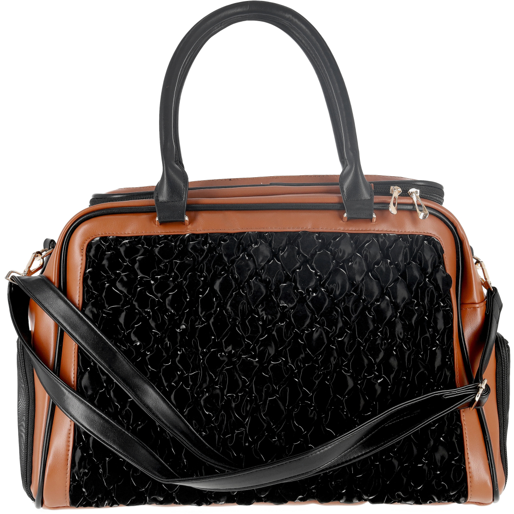 Переноска для тварин MISOKO&CO 45x20x30 см чорно-коричнева (YIWUMSK70152) - изображение 2