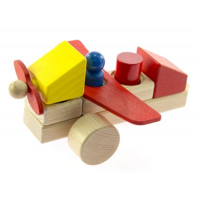 Конструктор Nic cubio деревянный Самолет (NIC2132) - зображення 5