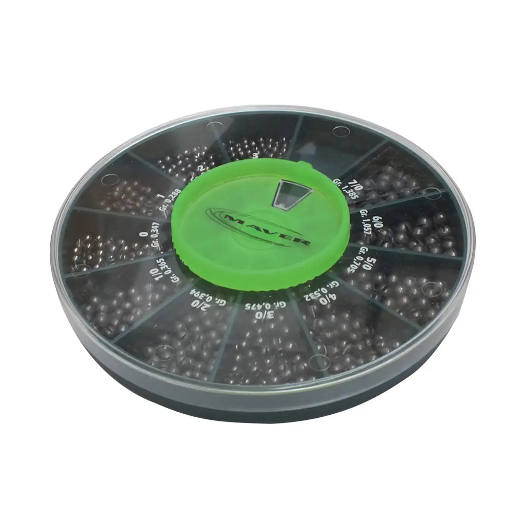 Грузило Maver набір Scatola Pallini Supercalibrati 250g 3-7/0 (1300.34.49) - зображення 1