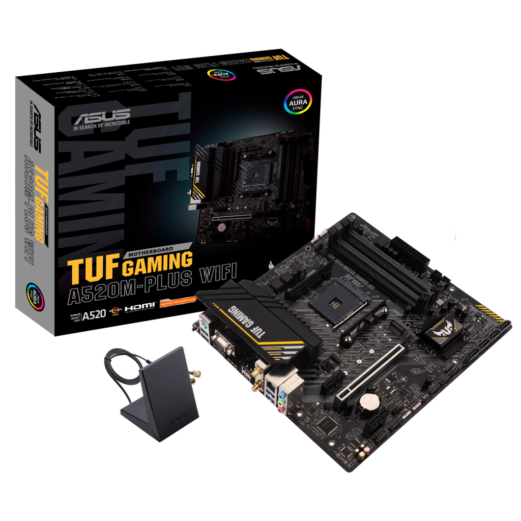 Материнська плата ASUS TUF GAMING A520M-PLUS WIFI - зображення 2