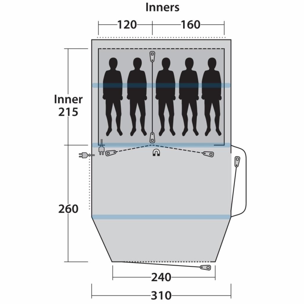 Намет Outwell Rosedale 5PA Blue (928273) - зображення 9