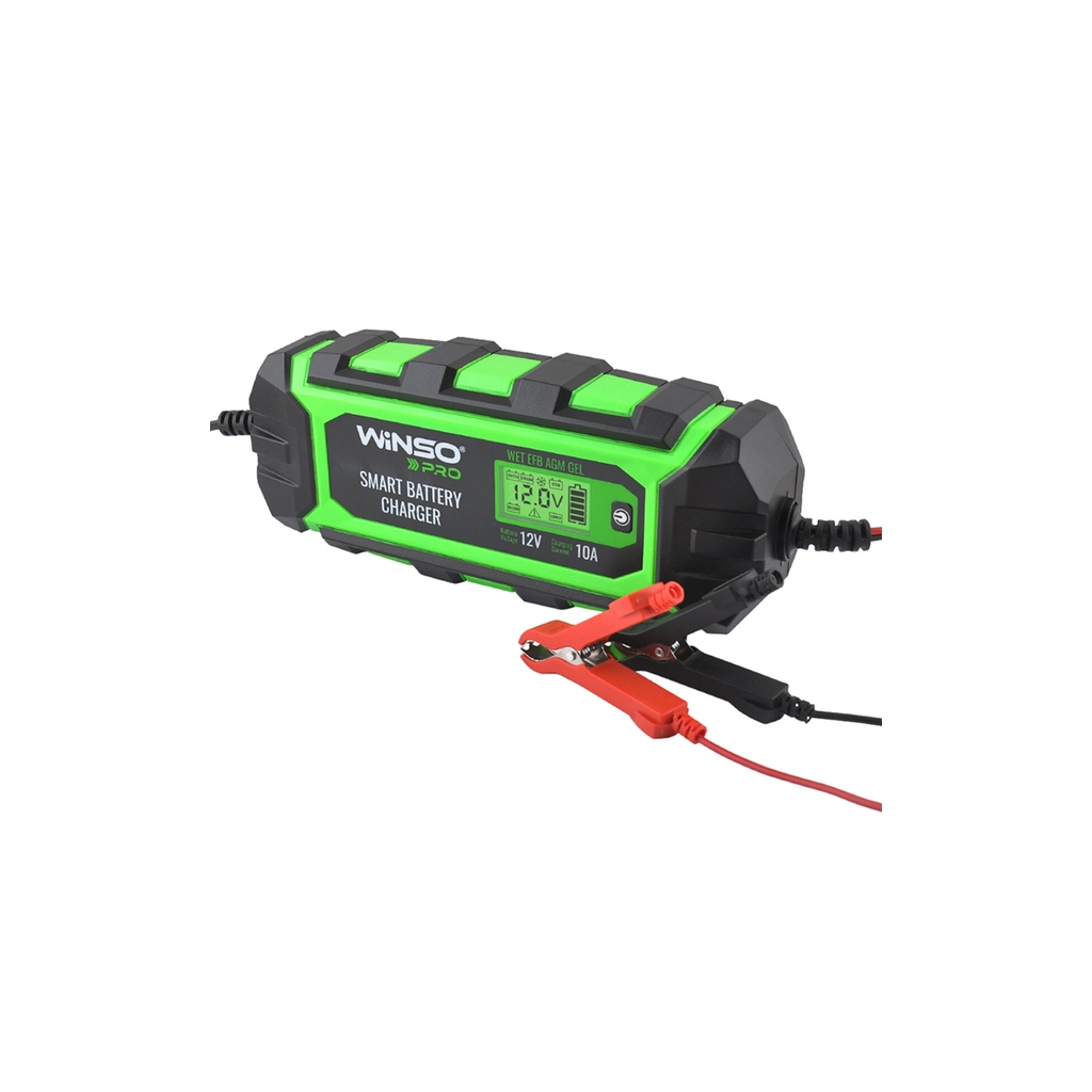 Зарядний пристрій для автомобільного акумулятора WINSO PRO LCD 10A, 12V, 4-200Ah (139520) - зображення 3