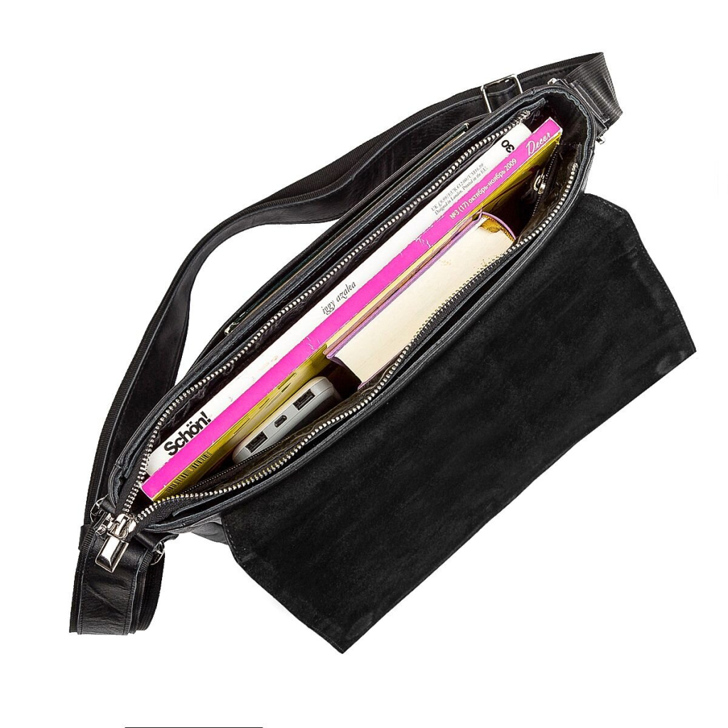 Сумка Shvigel Шкіряна Чорна (11130) - зображення 6