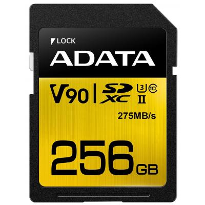 Карта пам'яті ADATA 256GB SDXC class 10 UHS-II U3 (ASDX256GUII3CL10-C) - зображення 1