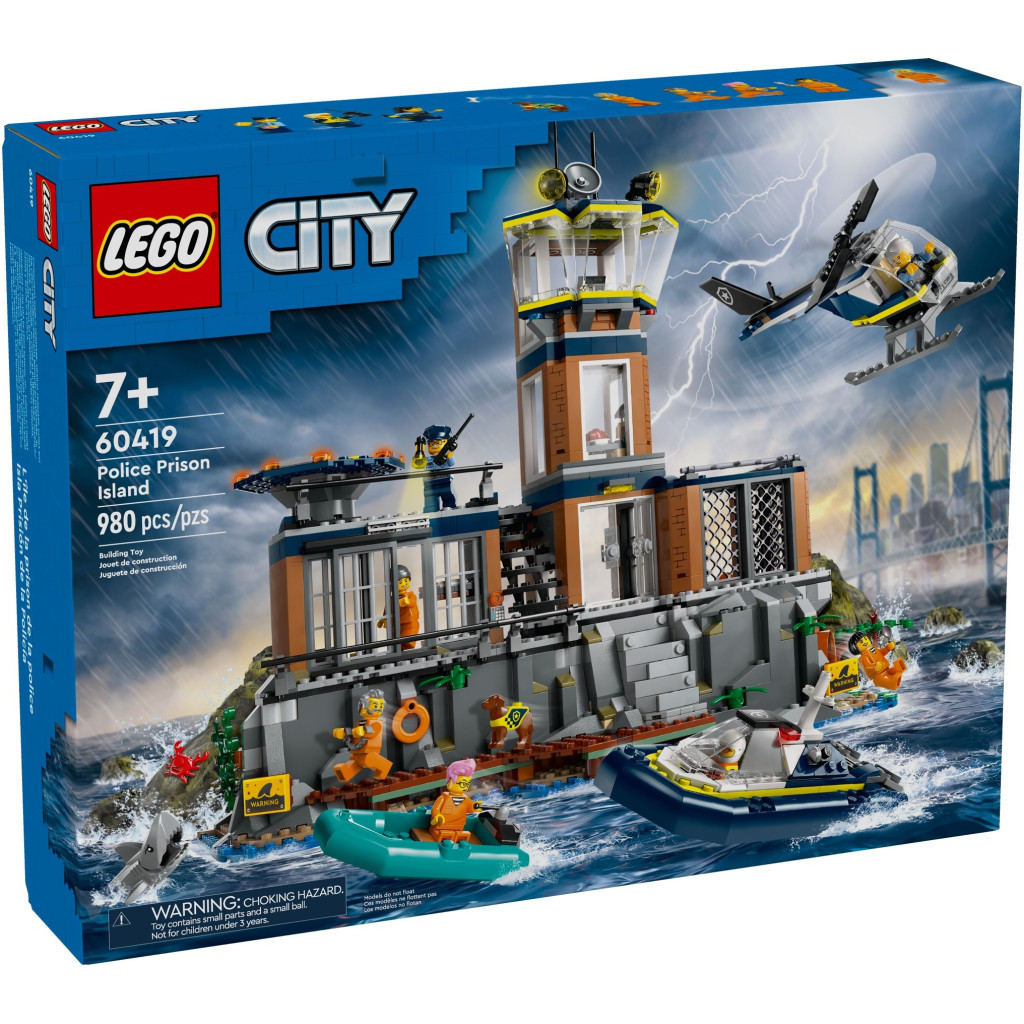 Конструктор LEGO City Поліцейський острів-в'язниця 980 деталей (60419) - зображення 1