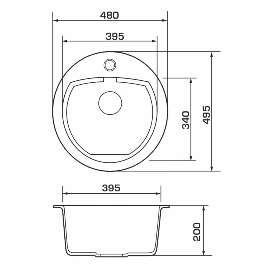Мийка кухонна GRANADO LUGO marron (gr2806) - зображення 6