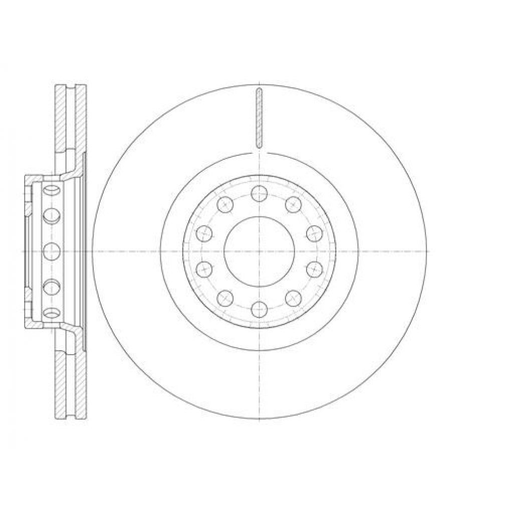 Гальмівний диск REMSA 6781.10 - зображення 1