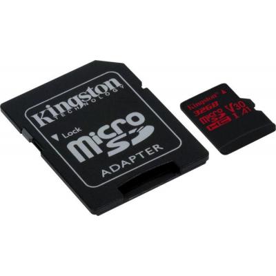 Карта пам'яті Kingston 32GB microSDHC class 10 UHS-I U3 (SDCR/32GB) - зображення 2