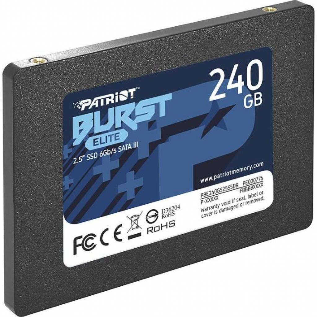 Накопичувач SSD 2.5" 240GB Burst Elite Patriot (PBE240GS25SSDR) - зображення 2