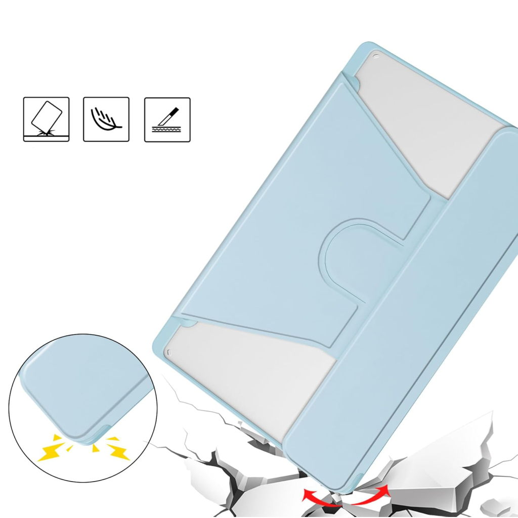 Чохол до планшета BeCover 360° Rotatable + Keyboard Samsung Tab S6 Lite 10.4 P610/P613/P615/P619 Light Blue (712407) - зображення 6