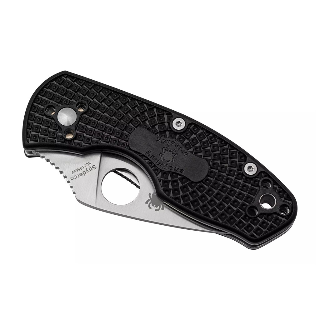 Ніж Spyderco Ambitious Serrated Black (C148SBK) - зображення 6