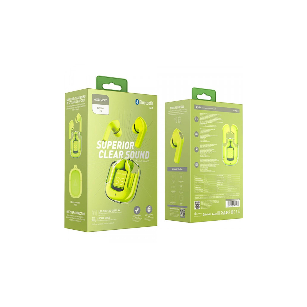 Навушники Acefast T6 Youth Green (6974316281573) - зображення 6