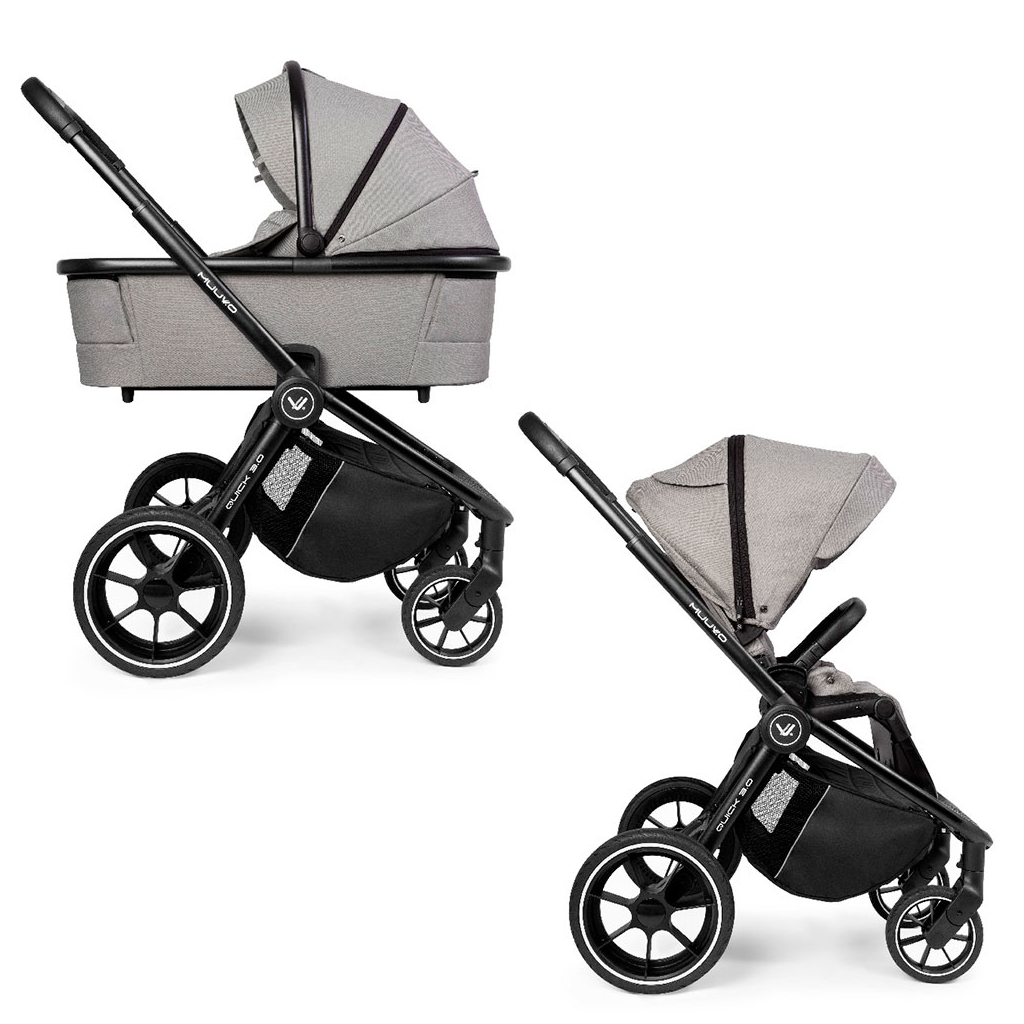 Коляска Muuvo 2 в 1 Quick 3.0 Steel Grey XL (KM2V1Q3.0SGXL) - зображення 1