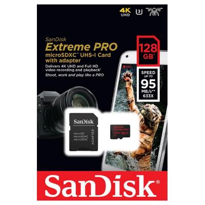 Карта пам'яті SanDisk 128GB microSDXC class 10 UHS-I 4K Extreme Pro (SDSQXXG-128G-GN6MA) - зображення 3