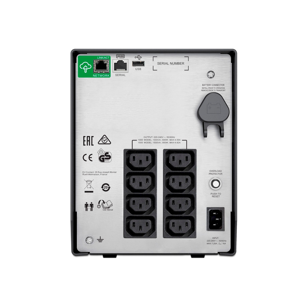 Пристрій безперебійного живлення APC Smart-UPS C 1500VA with SmartConnect (SMC1500IC) - зображення 4