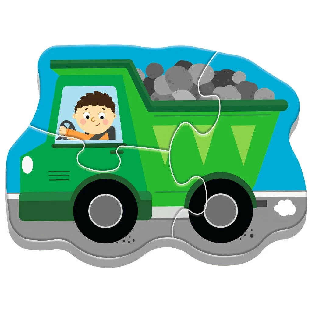 Пазл Trefl Baby Classic Транспортні засоби на будівельному майданчику (5900511360721) - зображення 5