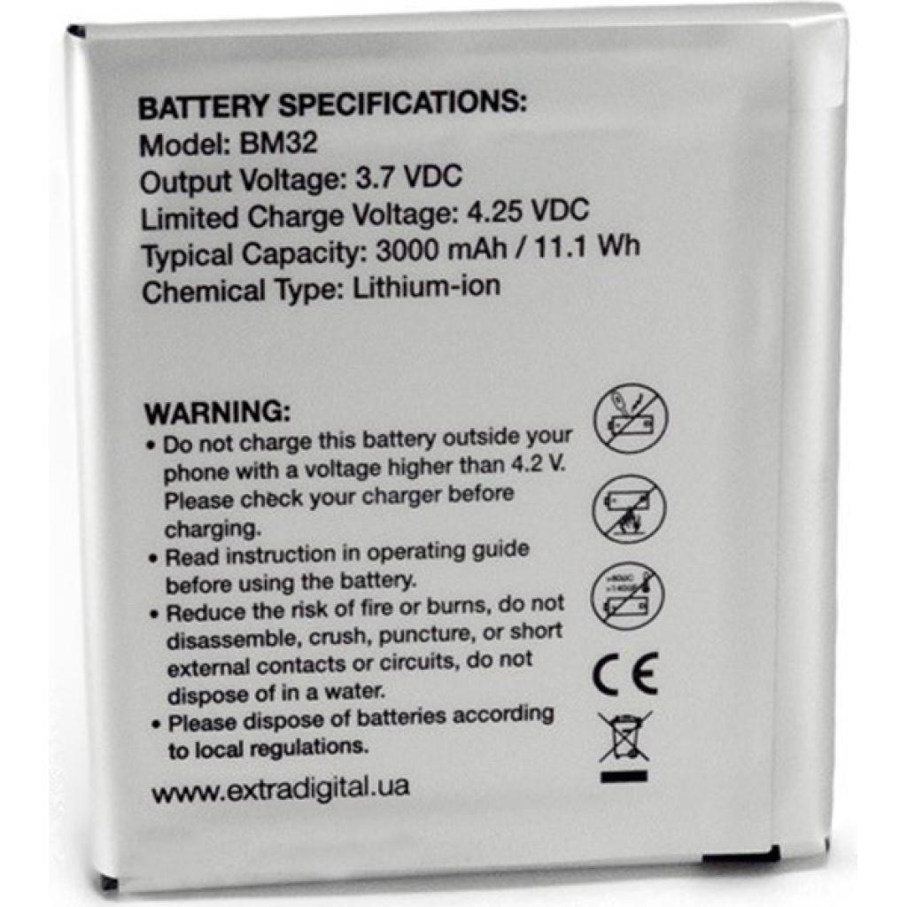 Акумуляторна батарея Extradigital Xiaomi Mi4 (BM32) 3000 mAh (BMX6446) - зображення 2