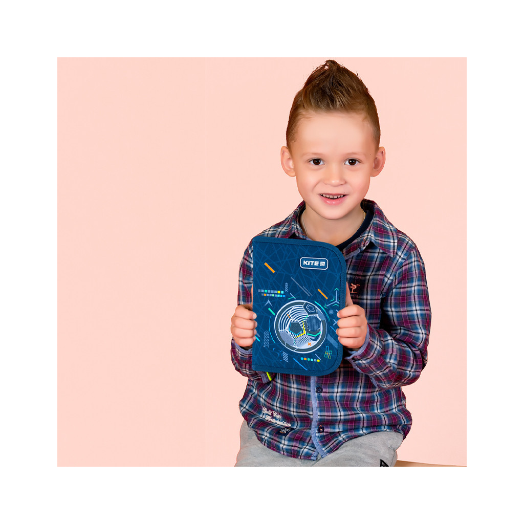 Пенал Kite Goal 621, 1 відділення, 1 відворот (K24-621-8) - зображення 7