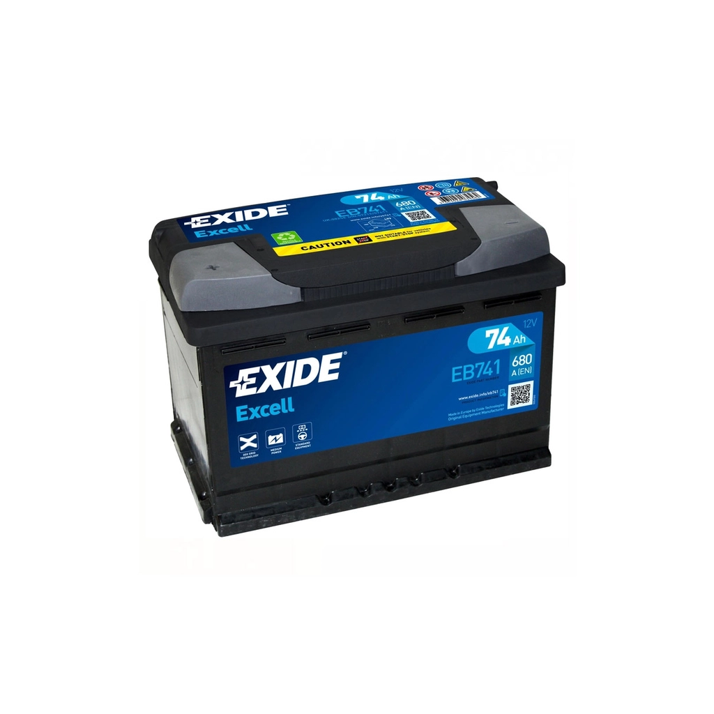Акумулятор автомобільний EXIDE EXCELL 74A (EB741) - зображення 2