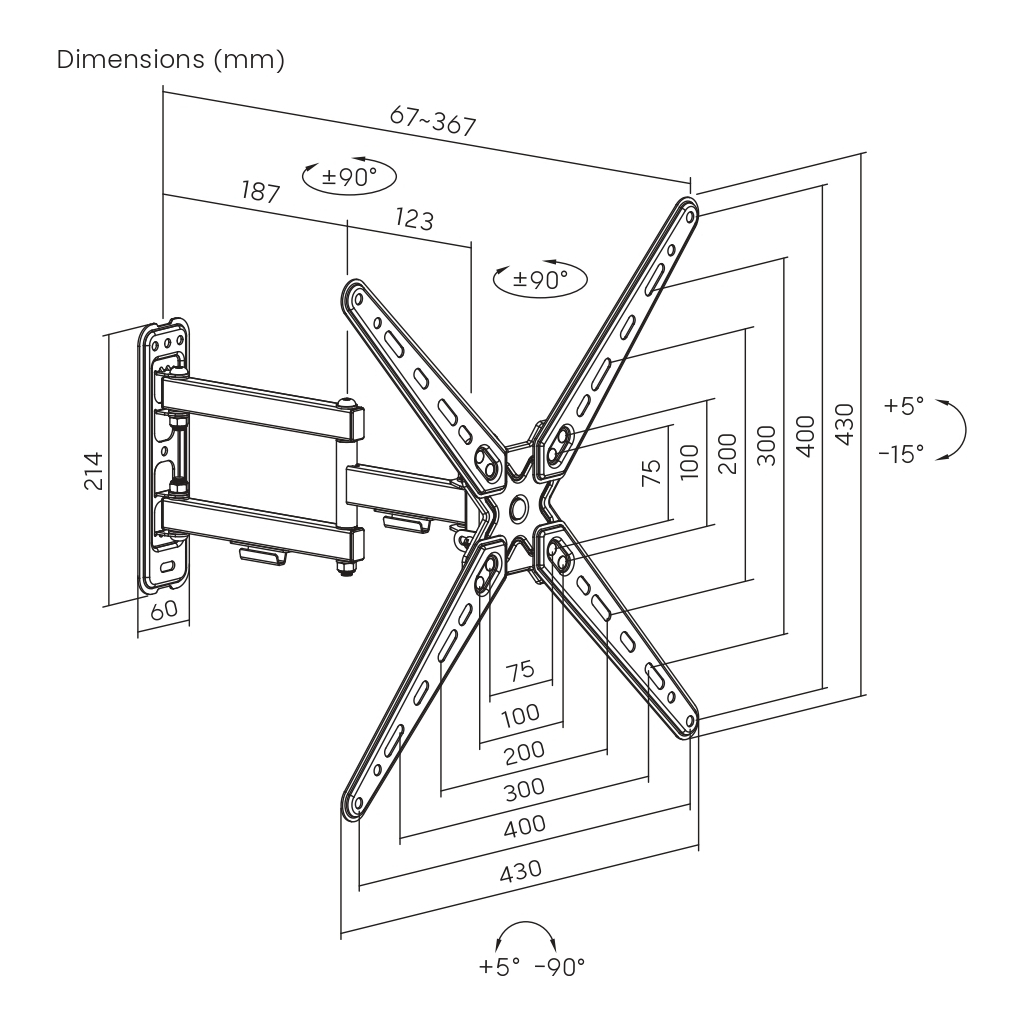 Кронштейн Brateck LDA40-443 - зображення 2