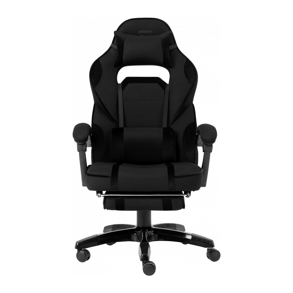 Крісло ігрове GT Racer X-2749-1 Black (X-2749-1 Fabric Black Suede) - зображення 2