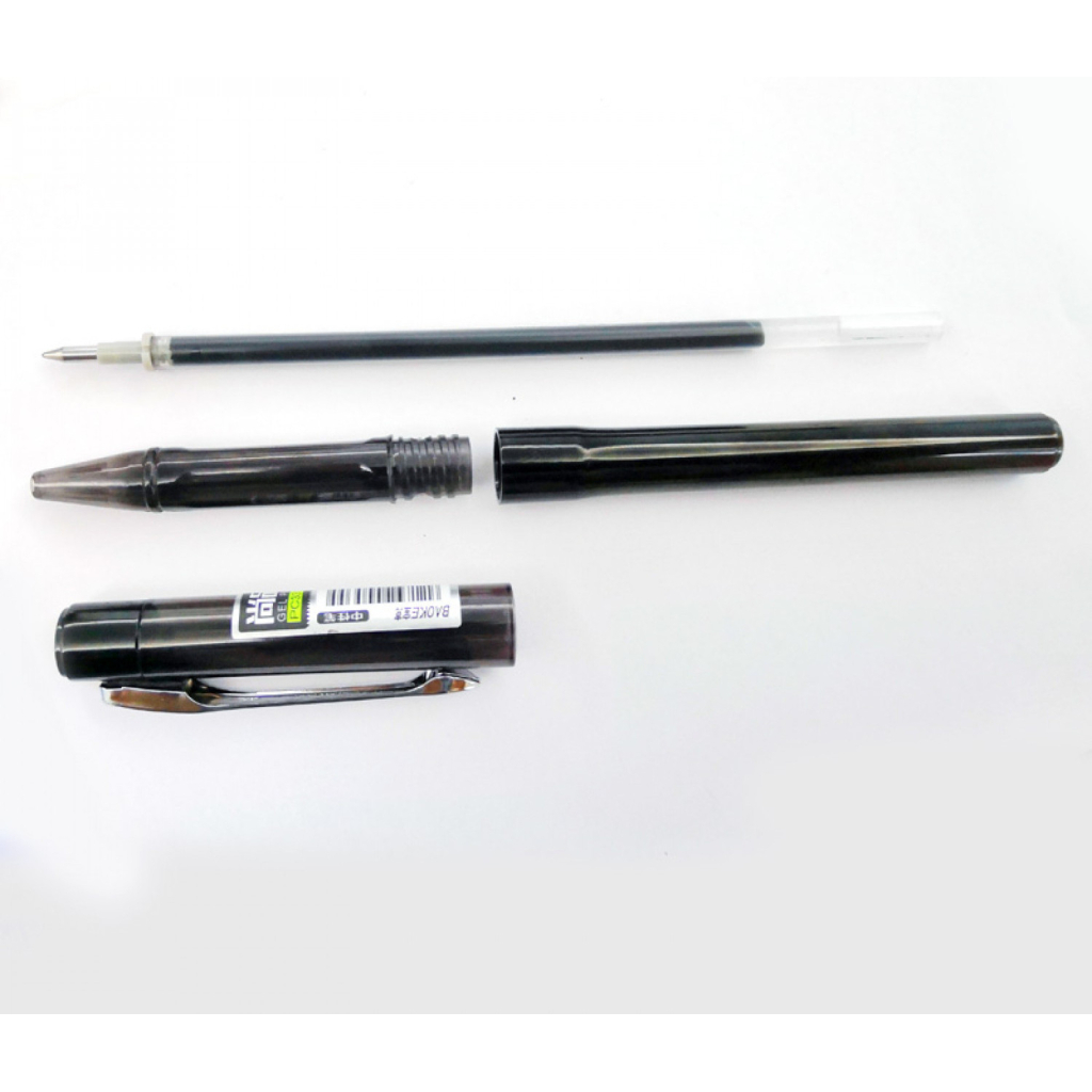 Ручка гелева Baoke Vogue 0.5 мм, чорна (PEN-BAO-PC3318-B) - изображение 4