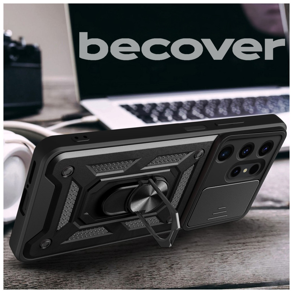 Чохол до мобільного телефона BeCover Military Samsung Galaxy S24 Ultra SM-S928 Black (710683) - зображення 3