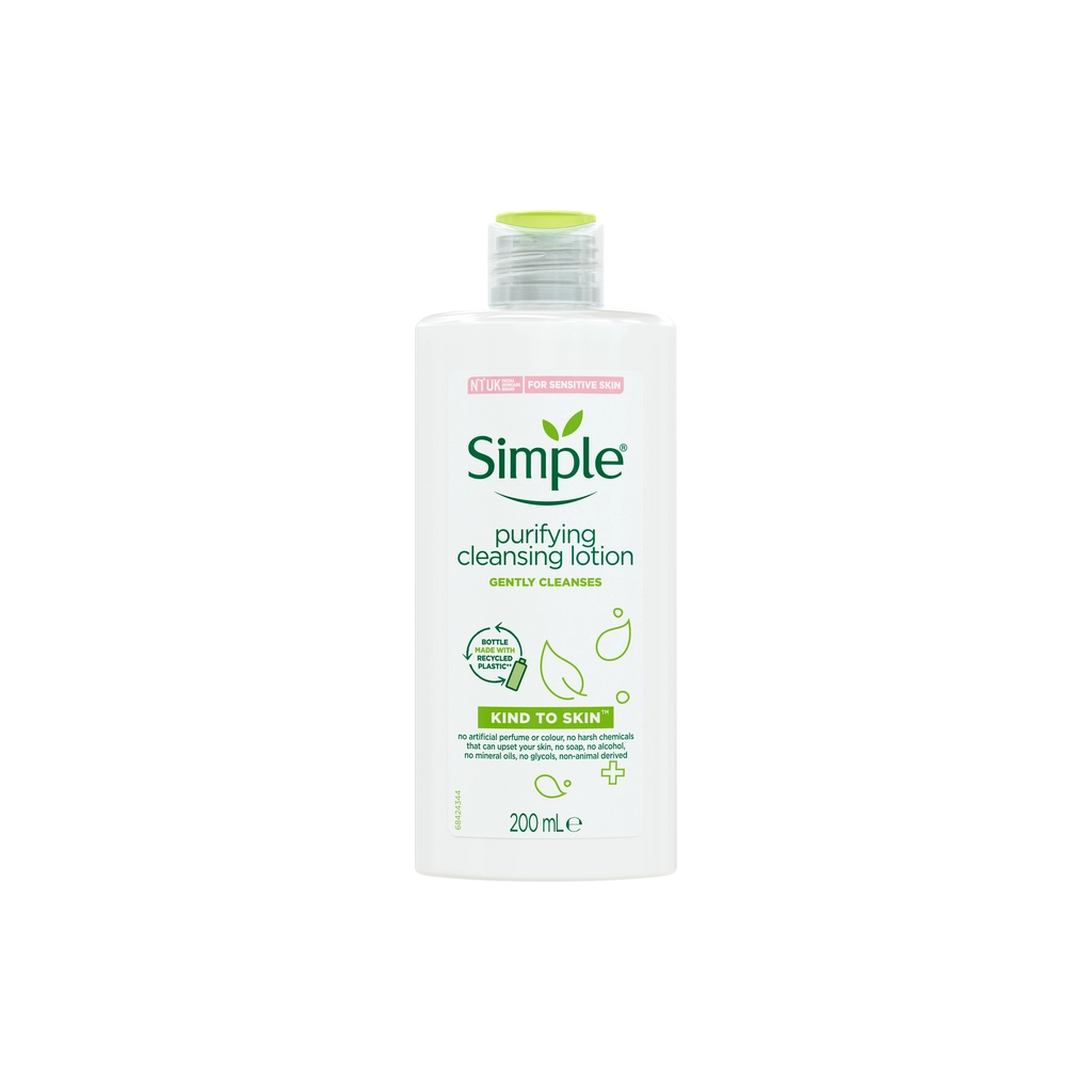 Лосьйон для обличчя Simple Kind to Skin Purifying Cleansing Lotion 200 мл (5011451103849) - изображение 1