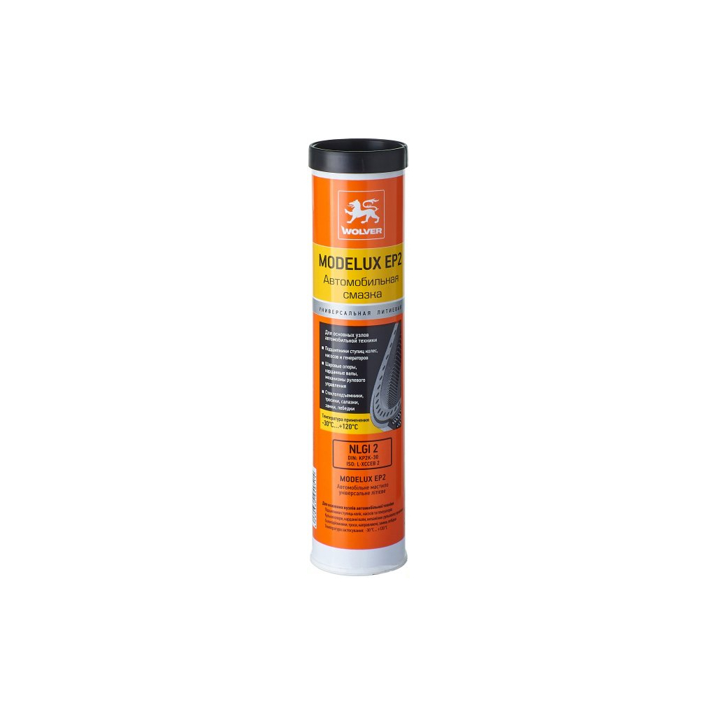 Мастило автомобільне Wolver MODELUX EP2 (-30С..+120C) (жовтий) (тубус 0,4кг) (4260360940514) - зображення 1