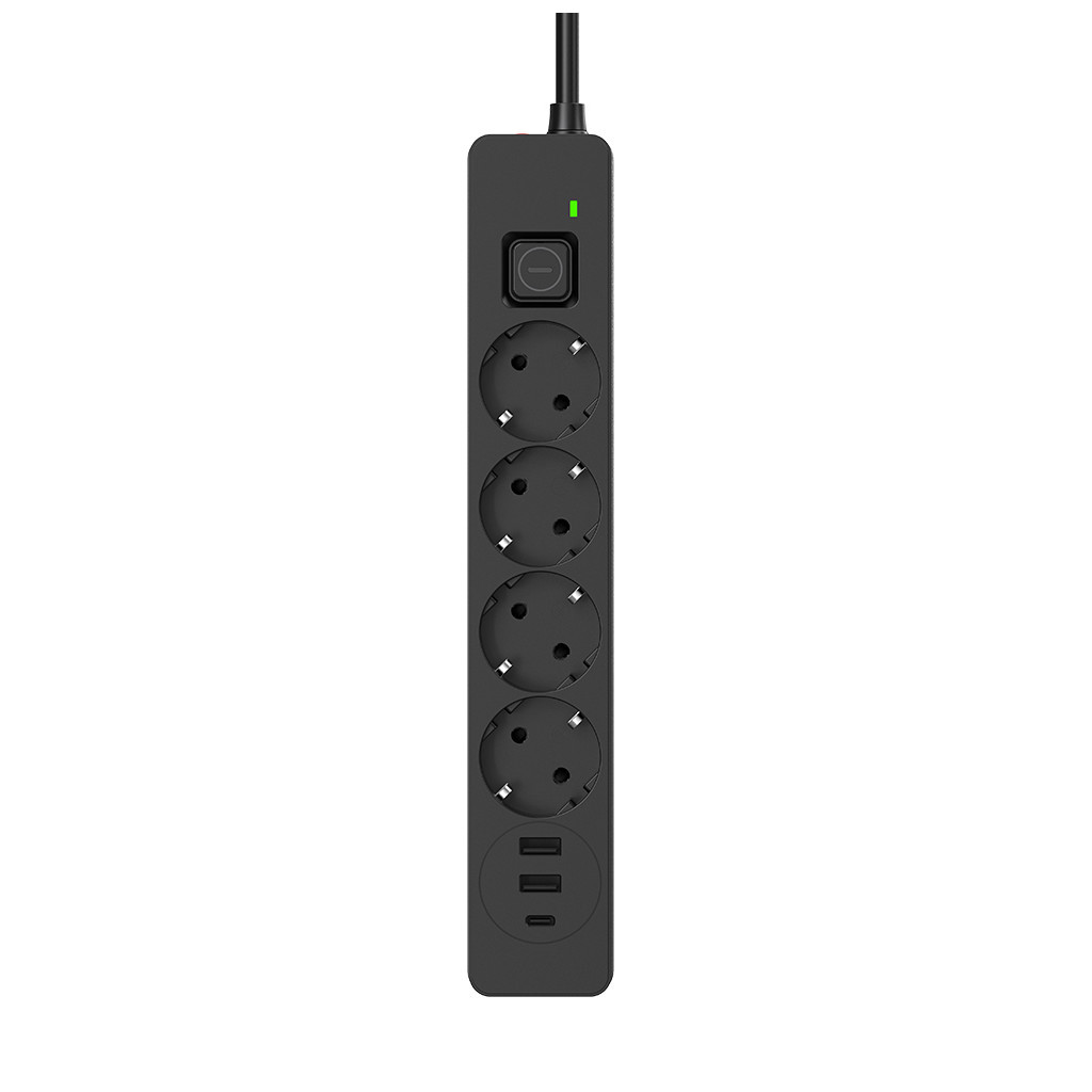 Мережевий фільтр живлення ColorWay  4 розетки/3USB 2M (CW-CHE432PDB) - зображення 5