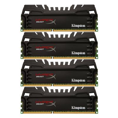 Модуль пам'яті для комп'ютера DDR3 32GB (4x8GB) 2400 MHz Beast Kingston Fury (ex.HyperX) (HX324C11T3K4/32) - зображення 1