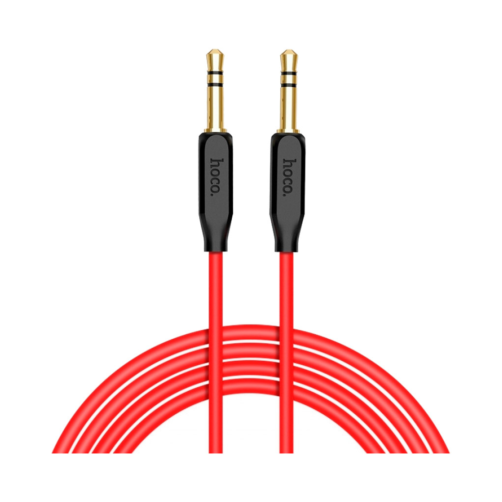 Кабель мультимедійний 3.5mm M to 3.5mm M 1.0m Black HOCO (6957531079293) - изображение 1