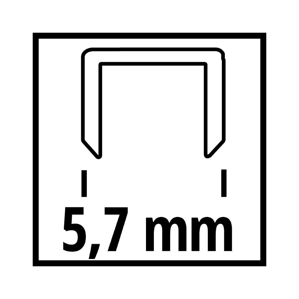 Скоби для будівельного степлера Einhell 5.7х25мм, 3000шт. (4137860) - зображення 2