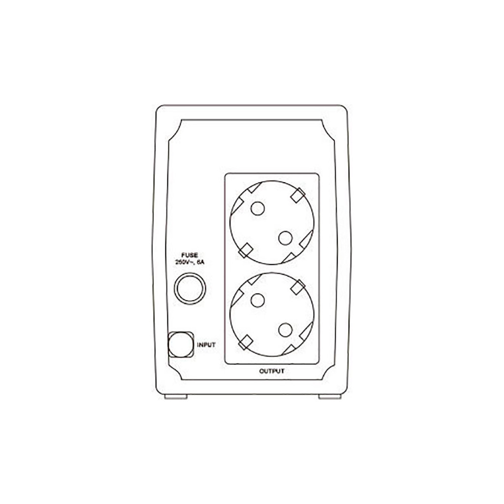 Пристрій безперебійного живлення Marsriva MR-UF800 480W (MR-UF800) - зображення 4