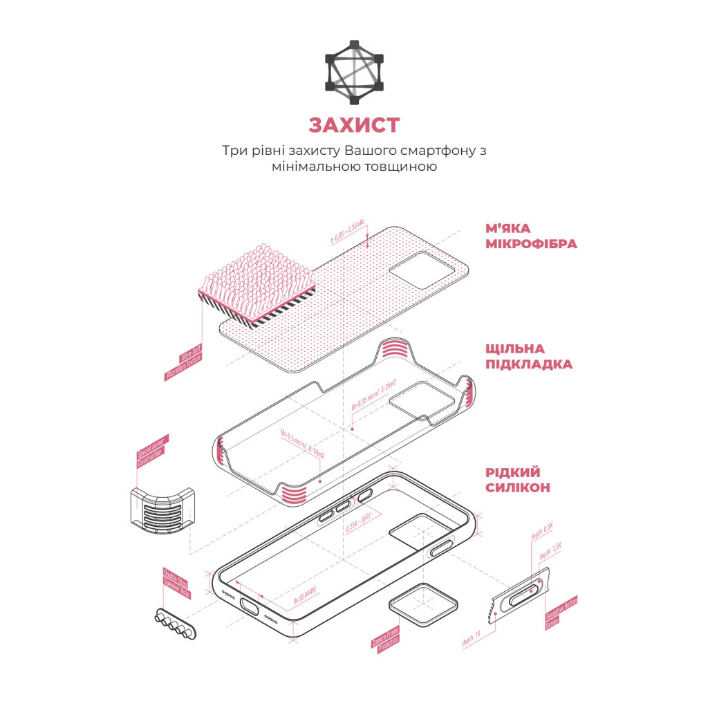 Чохол до мобільного телефона Armorstandart ICON2 MagSafe Apple iPhone 15 Pro Pink (ARM77005) - зображення 6