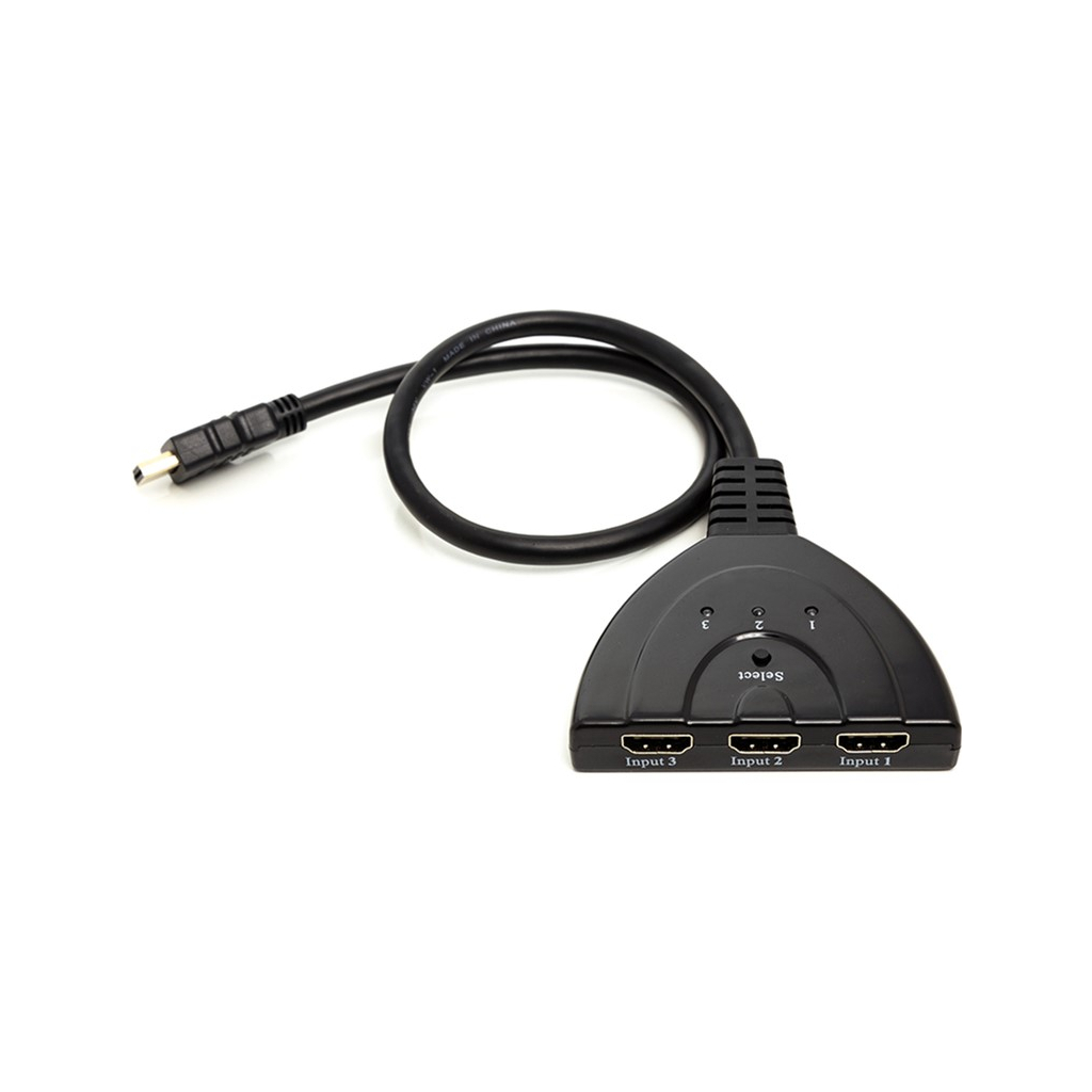 Перехідник HDMI to HDMI 3x1 PowerPlant (CA912070) - зображення 1