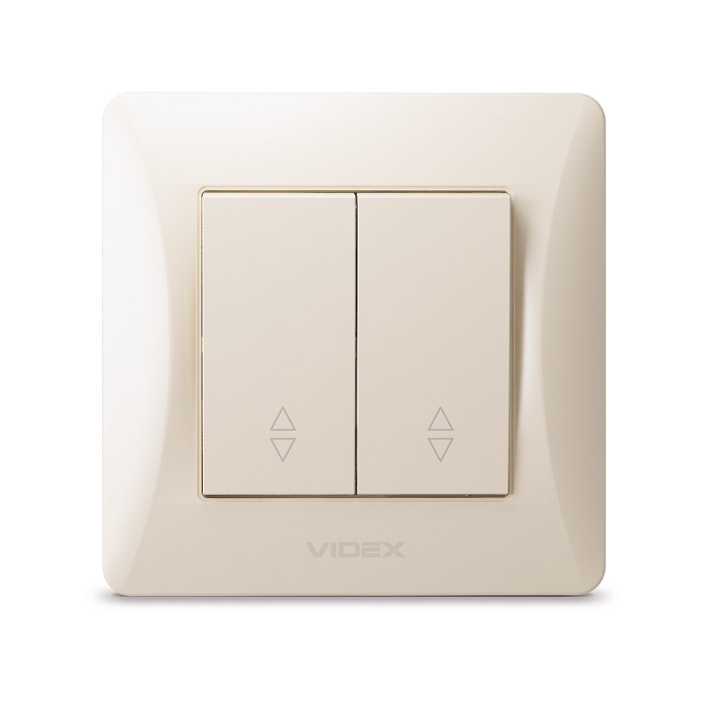 Перемикач Videx BINERA 2кл прохідний кремовий (VF-BNSW2P-CR) - изображение 2